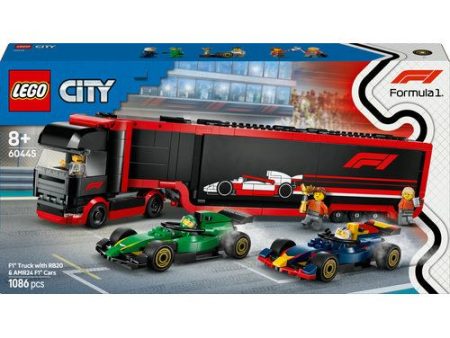 LEGO City 60445 -  Camião de F1® com Carros de F1® RB20 e AMR24 Online Sale