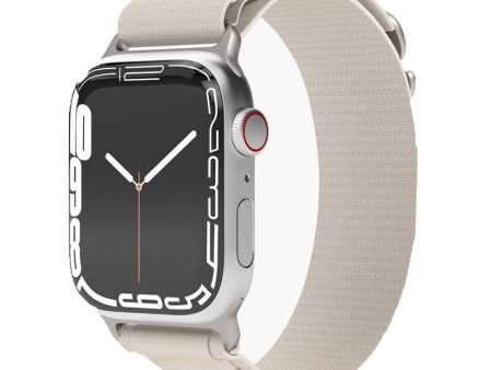 Apple Watch (42 44 45 SE 49mm) Vonmählen Action Loop Nylon Rem - Creme on Sale