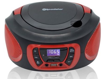 Rádio CD Roadstar CDR-365U RD CD MP3 USB Vermelho Supply