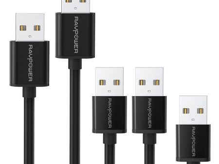 RavPower USB-A til Micro USB Forskellige Længde Kabler - Sort For Discount