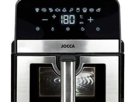 Fritadeira sem Óleo com Janela Jocca AirFryer 2346 - 8.5L - Preta   Inox For Cheap