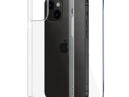 Capa Icoveri + Película Protetora de Ecrã Vidro Temperado para iPhone 15 - Transparente For Cheap