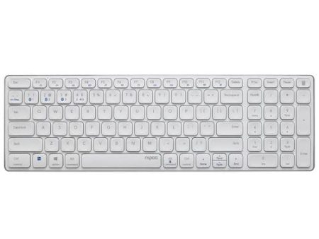 Teclado Rapoo E9700M Multi-mode Wireless Bluetooth Ultra-slim PT 215927 - Branco Cheap