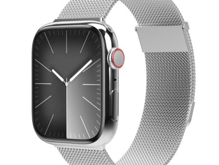 Apple Watch (38 40 SE 41 42mm) Vonmählen Milanese Loop 2 Rustfri Stål Rem - Sølv For Discount