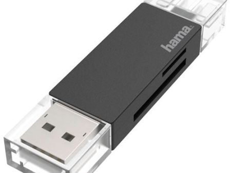 Leitor Cartões de Memória Hama USB USB-C SD MicroSD Preto Online Sale