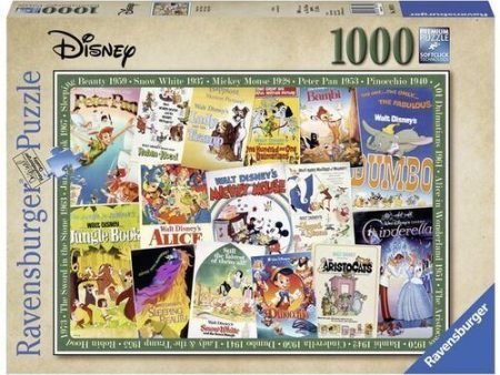 Puzzle Disney: Posters dos Filmes Clássicos da Disney - 1000 Peças - Ravensburger Hot on Sale