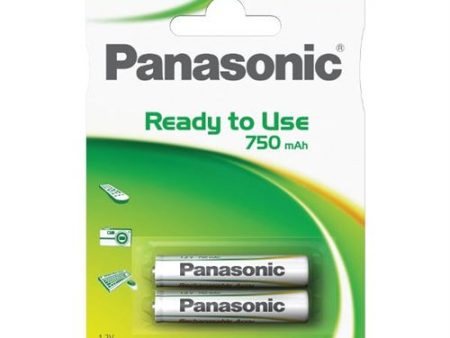 Pilhas Recarregáveis Panasonic Batteries Pack 2 AAA Evolta 750 mAh on Sale