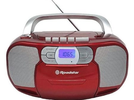 Rádio CD Roadstar RCR-4635UMP RD CD K7 MP3 USB Vermelho Online Sale