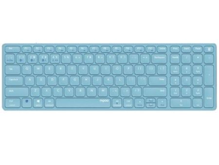 Teclado Rapoo E9700M Multi-mode Wireless Bluetooth Ultra-slim 215871 - Layout PT - Azul For Discount