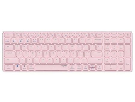 Teclado Rapoo E9700M Multi-mode Wireless Bluetooth Ultra-slim 215872 - Layout PT - Rosa Sale