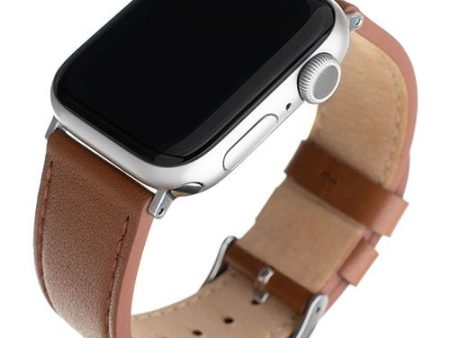 Bracelete Pele Fixed para Apple Watch 42mm | 44mm | 45mm - Castanho Online Sale