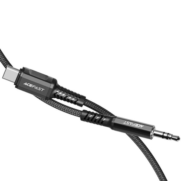 Acefast Lydkabel USB-C til 3.5mm Jackstik - 1.2m - Sort on Sale