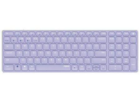 Teclado Rapoo E9700M Multi-mode Wireless Bluetooth Ultra-slim 215873 - Layout PT - Roxo Fashion