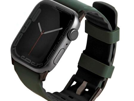 Apple Watch (42 44 SE 45 46 49mm) UNIQ Linus Silikone Urrem - Grøn Online now