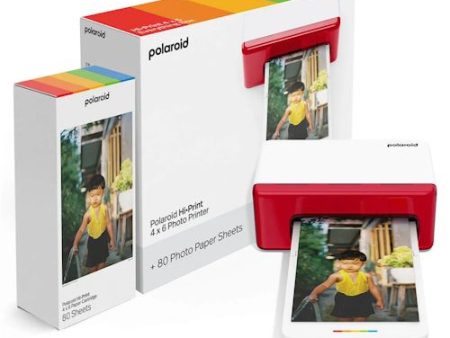 Pack Impressora Fotográfica Portátil Polaroid Hi-Print 4x6 + 80 Folhas For Cheap