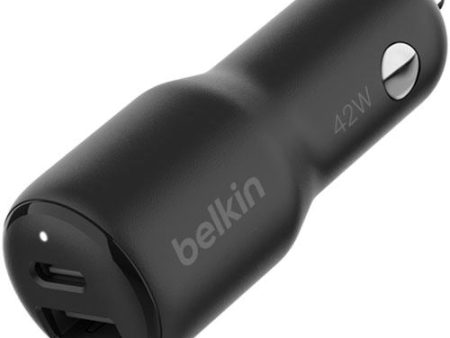 Carregador de Isqueiro Belkin BoostCharge Dual USB-C USB-A - 42W For Discount