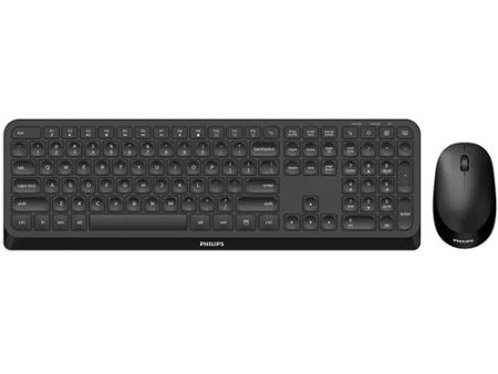 Teclado + Rato Wireless Philips SPT6307B - Preto Online Hot Sale