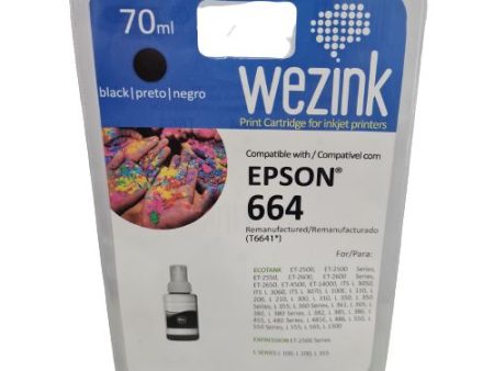 Recarga de Tinta Wezink T664 Preto Hot on Sale