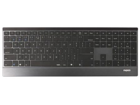 Teclado Rapoo E9500M Multi-mode Wireless Bluetooth Ultra-slim 192493 - Layout PT - Preto Sale