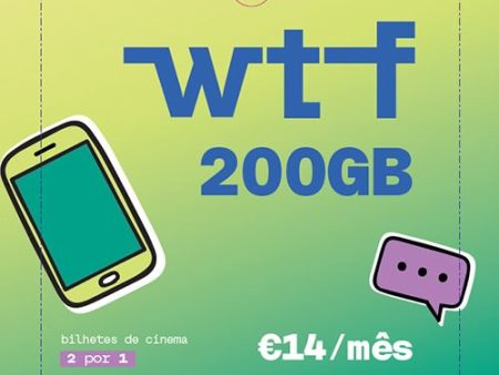 Cartão SIM WTF 200GB - 14€ Online Sale