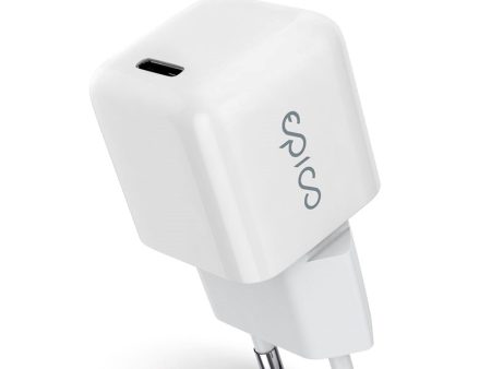 Epico Mini Vægoplader PD 30W GaN m. USB-C - Hvid Discount