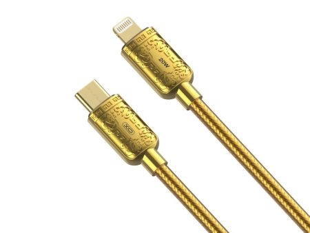 XO USB-C til Lightning Kabel PD 20W 1m - Guld Online Sale