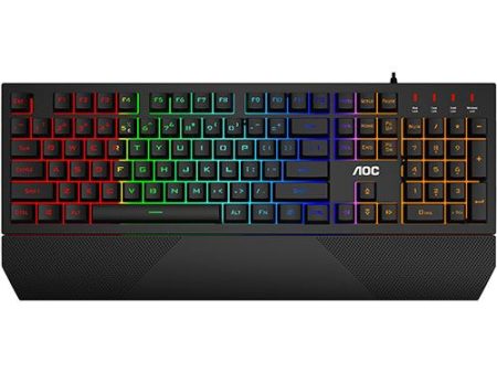 Teclado Gaming AOC GK200 RGB - Preto Sale