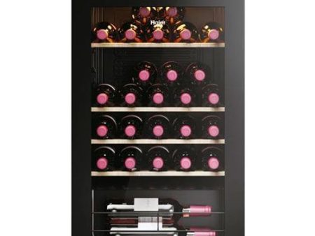 Cave de Vinho Haier WS34GGH1 | 85x47,5x45,6 cm | 34 Garrafas | G | Preto For Sale