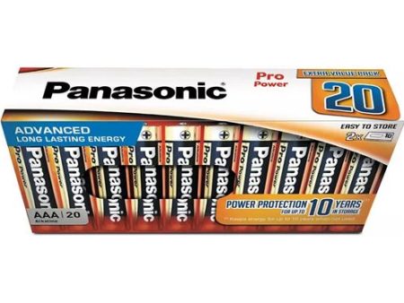 Pilhas Alcalinas Panasonic Pack 20 AAA Pro Power 1.5V LR03PPG Online