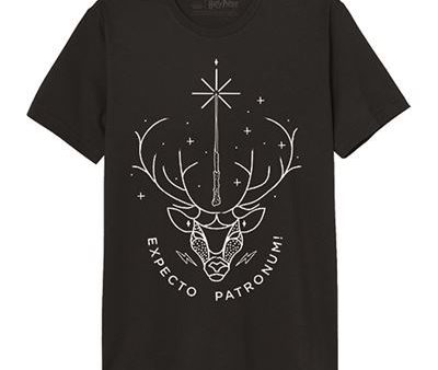 T-Shirt Harry Potter Expecto Patronum - Preto - Tamanho M - Cotton Division Online Sale