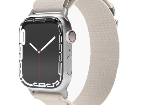 Apple Watch (38 40 SE 41 42mm) Vonmählen Action Loop Nylon Rem - Creme Fashion