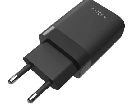 Fixed PD Hurtig Vægoplader 35W 2x USB-C - Sort on Sale