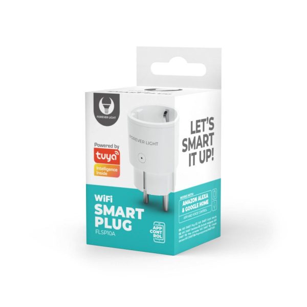 Tuya Smart Plug Stikprop m. Wifi & Energimåler - Hvid Cheap