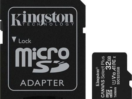 Cartão de Memória MicroSD Kingston Canvas Select Plus Classe 10 - 32GB Fashion