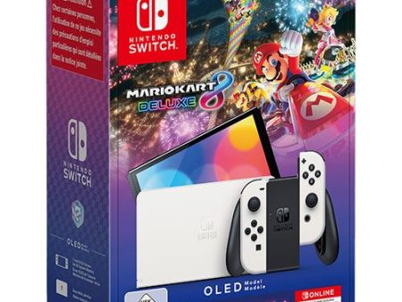 Consola Nintendo Switch OLED  Branca + Mario Kart 8 Deluxe + 12 Meses Nintendo Switch Online Sale