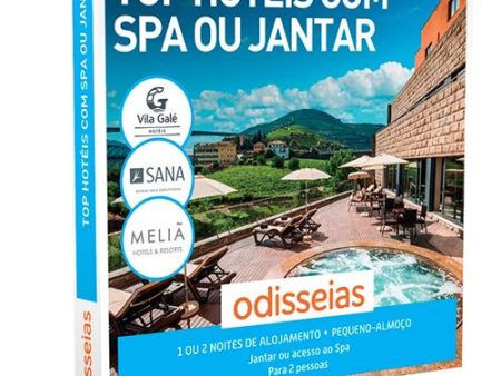 Odisseias Pack Presente - Top Hotéis 4* e 5* com Spa ou Jantar | Experiência de alojamento para 2 Pessoas For Cheap