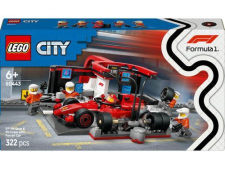 LEGO City 60443 - Boxe de F1® e Equipa da Boxe com Carro da Ferrari Discount