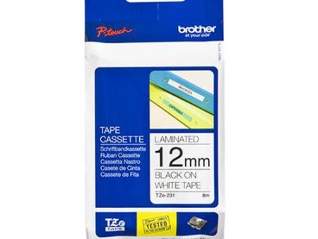 Fita Laminada Brother TZe231 - 12mm x 8m on Sale