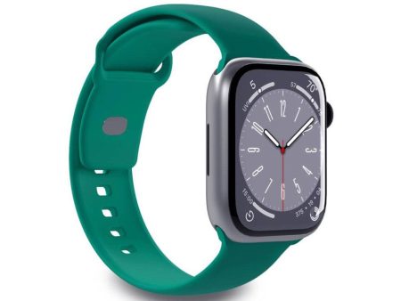 Apple Watch (38 40 SE 41 42mm) Puro ICON Silicone Urrem - Grøn Hot on Sale