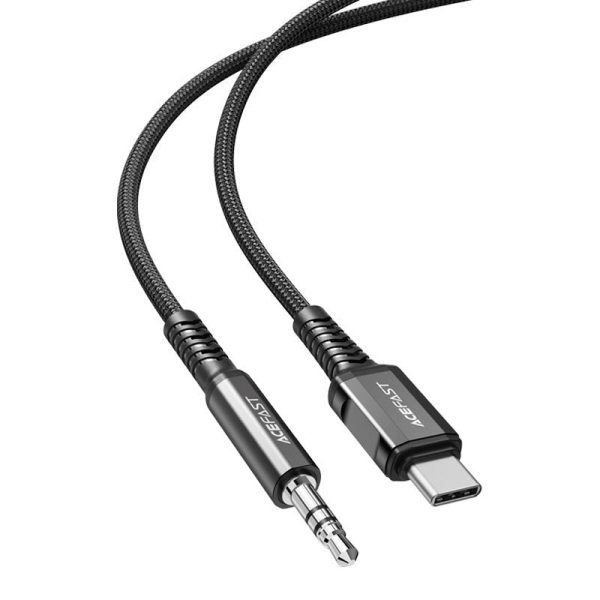 Acefast Lydkabel USB-C til 3.5mm Jackstik - 1.2m - Sort on Sale