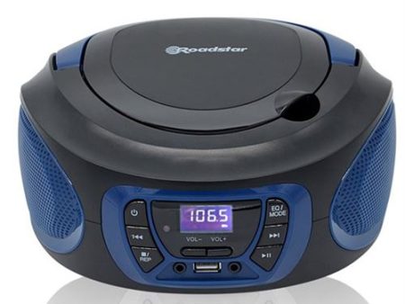 Rádio CD Roadstar CDR-365U BL CD MP3 USB Azul Online Hot Sale