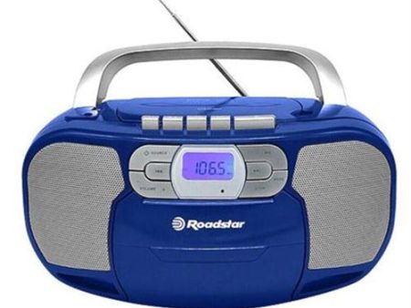 Rádio CD Roadstar RCR-4635UMP BL CD K7 MP3 USB Azul Cheap