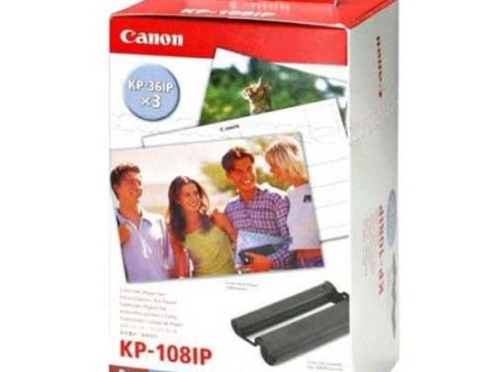 Canon Pack Cartuchos + Papel Fotográfico 10x15cm 108 Folhas (KP-108IP) Hot on Sale