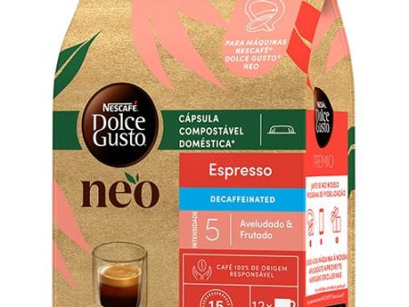 Cápsulas Nescafé Dolce Gusto Neo - Espresso Descafeinado- 12 Unidades Fashion