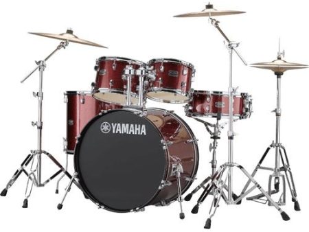 Yamaha Bateria RYDEEN PAISTE (20 ) Studio Burgundy Glitter For Cheap