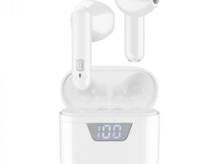 Auriculares Bluetooth Cellularline TWS Seek Branco Fashion