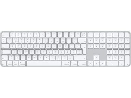 Teclado Apple Magic Keyboard com Touch ID e Teclado Numérico 2024 - Layout PT - Branco For Cheap